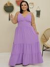 Vestido Feminino Longo Alcinha Regulável Plus Size