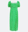 Vestido feminino longo estampado tamanho G tecido viscose cor verde