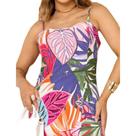 Vestido Feminino Longo Estampado Verão Estilo com Fenda e Bojo Vestido Feminino Longo Estampado Verão Estilo com Fenda e Bojo