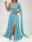 Vestido Feminino Longo Festa Madrinha Capa Longa, Casamento