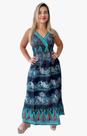 Vestido Feminino Longo Indiano Alça c/ Regulagem-Cod.1706 Vestido Feminino Longo Indiano Alça c/ Regulagem-Cod.1706