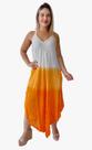 Vestido Feminino Longo Indiano Tie Day Bordado Alça c/ Regulagem Trapézio Plus Size-Cod.5029A