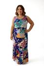 Vestido Feminino Longo Plus Size, Liganete, Leve, Casual, Soltinho, Multiuso