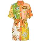 Vestido feminino Lovely Ran com estampa floral Y2K A-Line Vestido feminino Lovely Ran com estampa floral Y2K A-Line