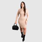 Vestido Feminino Manga Longa Inverno Midi Tricot Tubinho Vestido Feminino Manga Longa Inverno Midi Tricot Tubinho