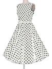 Vestido Feminino Midi Godê Poa Bolinhas Festa Anos 60 E 80