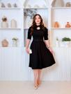 Vestido Feminino Midi Terra Prometida Gravatinha Cor:PretoTamanho:G