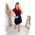 Vestido Feminino Moda Evangélica Manga Curta Básico Soltinho malha Viscolycra