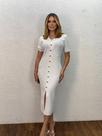 Vestido Feminino Modal Botões Luxo Exclusivo