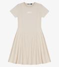 Vestido Feminino Molecotton De Viscose Evasê Minty Bege Vestido Feminino Molecotton De Viscose Evasê Minty Bege