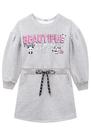 Vestido Feminino Moletom Flanelado Infantil Menina Manga Longa e Bolsa de ursinho panda Kukiê