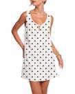 Vestido feminino OLAPTA, sem mangas, gravata de verão com bolsos
