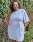 Vestido feminino plus size branco casamento gestante chá revelação batismo