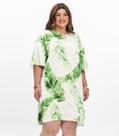 Vestido Feminino Plus Size Curto Secret Glam Bege