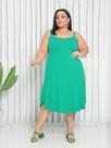 Vestido Feminino Plus Size de Alça Longo Soltinho Verão em Tecido Viscolycra Tamanho 46 ao 54