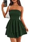 Vestido feminino PRETTYGARDEN 2025, tubo sem alças, mini