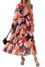 Vestido feminino PRETTYGARDEN Spring Maxi de manga comprida com botões
