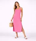 Vestido Feminino Regata Midi Com Fenda Good Bless Rosa