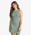 Vestido Feminino Ribana Canelada Justo Liso Minty Verde Vestido Feminino Ribana Canelada Justo Liso Minty Verde