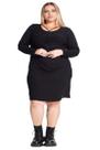 Vestido Feminino Ribana Canelada Plus Size