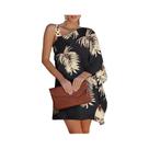Vestido Feminino Sexy Assimétrico De Um Ombro Só Sem Alças Estampado Estilo Elegante De Verão