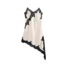 Vestido Feminino Sexy Com Decote Em V E Renda, Estilo Halter, Com Bainha Assimétrica, Moda De Verão
