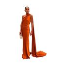 Vestido Feminino Sexy De Cetim Com Decote Halter, Costas Nuas E Sem Mangas, Elegante, Ombro a Ombro,