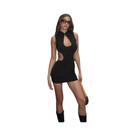 Vestido Feminino Sexy Sem Costas Com Fecho Metálico Borboleta, Elástico E Justo Ao Corpo Para Festas