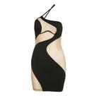 Vestido Feminino Slim Fit Em Tule Estilo Europeu Americano Moda 2024 Sexy Com Ombro Descoberto E