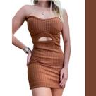 Vestido Feminino Tubinho Curto sem alça Moda estilo Gringa Tecido Grosso Moda Primavera Verão Vestido Feminino Tubinho Curto sem alça Moda estilo Gringa Tecido Grosso Moda Primavera Verão