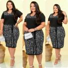 Vestido Feminino Tubinho Moda Evangélica Plus Size Atacado Vestido Feminino Tubinho Moda Evangélica Plus Size Atacado