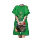 Vestido Feminino Vintage Com Patchwork De Malha, Vestido Mini De Verão Com Babados, Manga Curta,