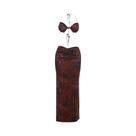 Vestido Feminino Y2K Com Corrente De Strass, Sem Costas, Com Glitter, Franzido, Sem Cintura, Com Nó, Vestido Feminino Y2K Com Corrente De Strass, Sem Costas, Com Glitter, Franzido, Sem Cintura, Com Nó,