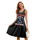 Vestido feminino ZWPINITUP American 250th Anniversary Eagle 3GG Vestido feminino ZWPINITUP American 250th Anniversary Eagle 3GG