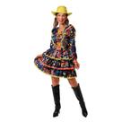 Vestido Festa Junina Adulta Moderno Manga Longa pra Quadrilha