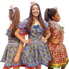 Vestido Festa Junina Adulto Chitão Colorido