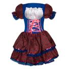 Vestido Festa Junina Adulto Xadrez de Luxo