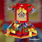 Vestido Festa Junina Balão Lindo do Tamanho 2 ao 14 a pronta entrega