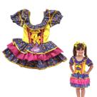 Vestido Festa Junina Infantil Caipirinha Floral