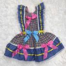 Vestido Festa Junina Infatil Xadrez sem Manga - Confecções 4 Cabeças Vestido Festa Junina Infatil Xadrez sem Manga - Confecções 4 Cabeças