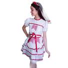 Vestido Festa Junina Noiva Infantil Bandeirinhas com Véu