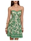 Vestido Floerns Floral Boho Mini Spaghetti Spaghetti Strap Green Vestido Floerns Floral Boho Mini Spaghetti Spaghetti Strap Green