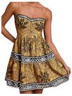 Vestido Floerns Floral Boho Mini Spaghetti Spaghetti Strap Ruffle Khaki Vestido Floerns Floral Boho Mini Spaghetti Spaghetti Strap Ruffle Khaki