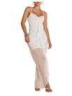 Vestido Floerns Ruffle Ruched Cami Maxi Bodycon branco para mulheres Vestido Floerns Ruffle Ruched Cami Maxi Bodycon branco para mulheres
