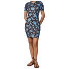 Vestido Floral Canelado Colcci Slim Comfort