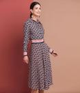 Vestido Fluido Evase Estampado