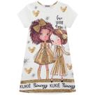 Vestido fly tech infantil da marca Kukiê um modelo leve e confortável.