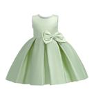 Vestido formal FGTWGS Little Girl Satin Princess Light Green