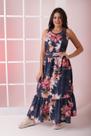 Vestido Fran Frente Unica Floral Azul Vestido Fran Frente Unica Floral Azul