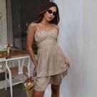 Vestido Franzido Com Babados Feminina Revanche Chanquere Vestido Franzido Com Babados Feminina Revanche Chanquere